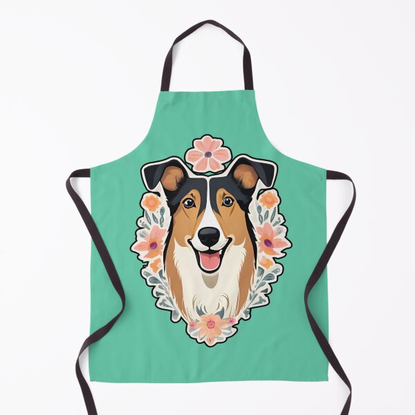 Item preview,  Floral Silhouette of a Smooth Collie designed and sold by GoodyPaws.