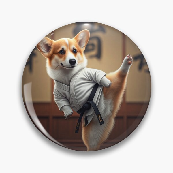 Item preview, Corgi karateka designed and sold by Hydnaart.