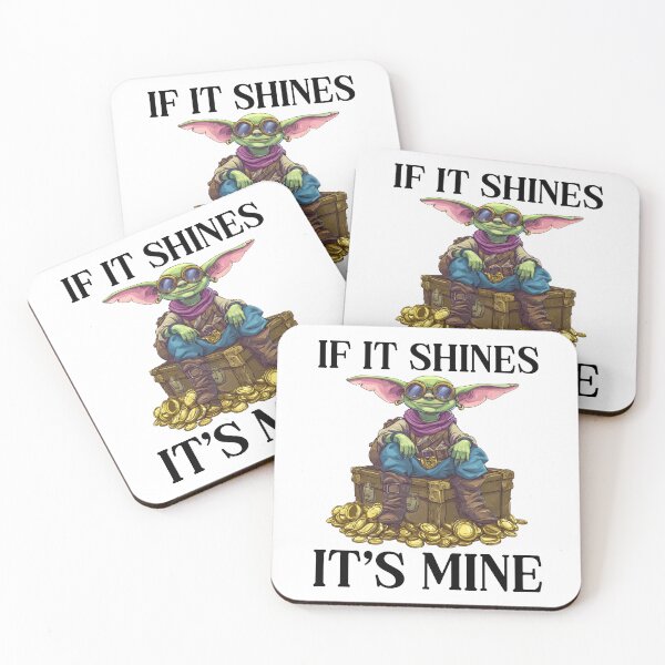 Item preview, If It Shines It's Mine Loot Goblin designed and sold by RockFireMerch.