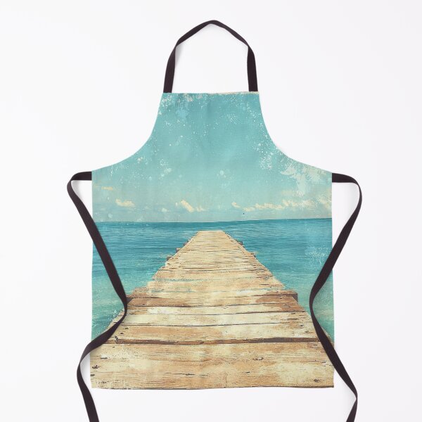 Item preview, Vintage Wooden Pier Extending into Crystal Clear Ocean designed and sold by AchaRat.