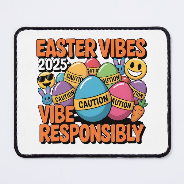 Item preview, Easter Vibes: Vibe Responsibly - Fun and Bright Holiday Design designed and sold by AnnDesignStudio.