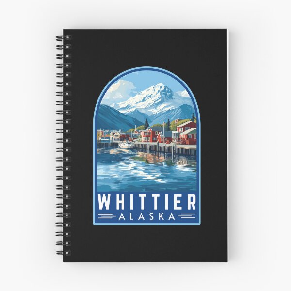Item preview, Whittier in Alaska, USA Vintage Travel Art Emblem designed and sold by MaateoDesign.