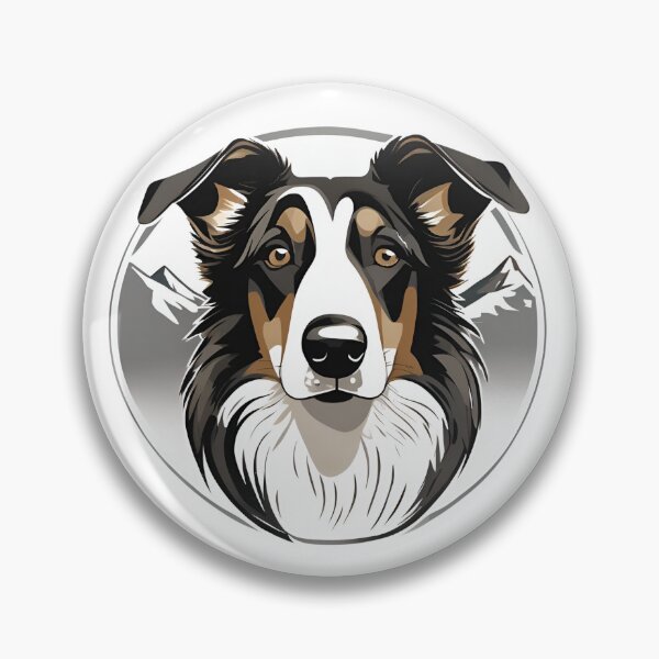 Item preview, Mountain Silhouette of a Smooth Collie designed and sold by GoodyPaws.