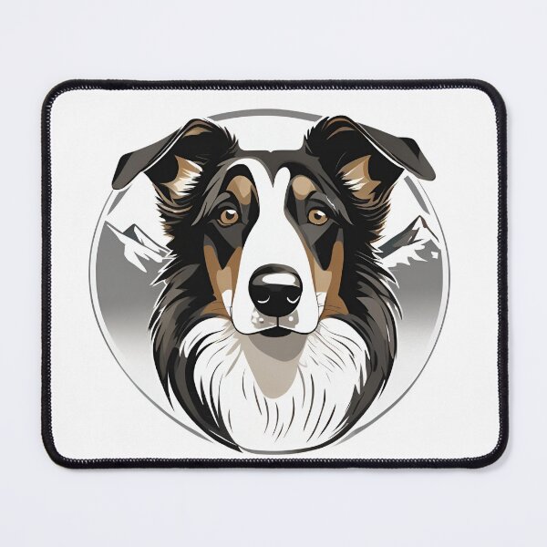 Item preview, Mountain Silhouette of a Smooth Collie designed and sold by GoodyPaws.