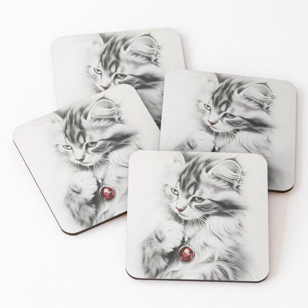 Item preview, Realistic cat pencil drawing designed and sold by Pencil-Art.