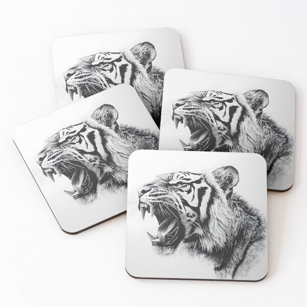 Item preview, Realistic Tiger pencil drawing designed and sold by Pencil-Art.