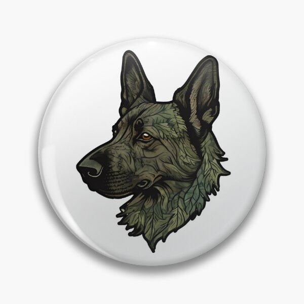 Item preview, Forest Silhouette of a Dutch Shepherd designed and sold by GoodyPaws.