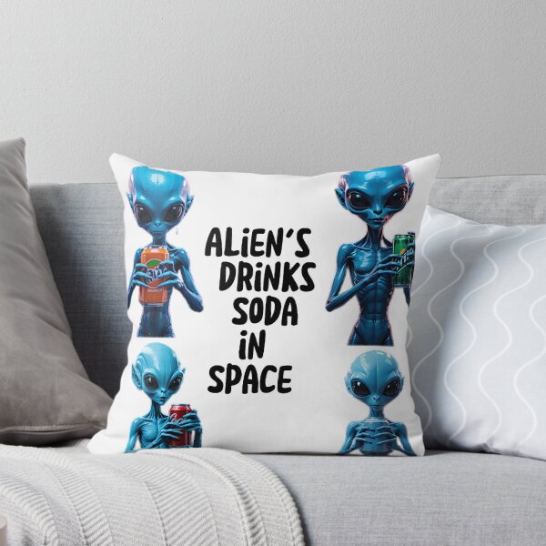 Item preview, Blue Alien's Drinks Soda In Space designed and sold by KriticalDesigns.