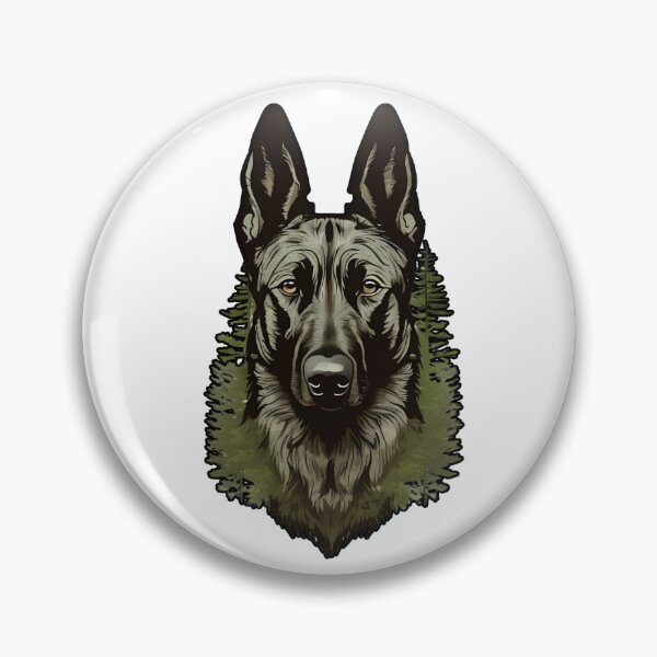 Item preview, Forest Silhouette of a Dutch Shepherd designed and sold by GoodyPaws.