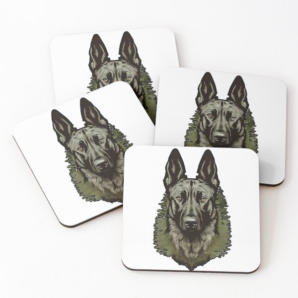 Item preview, Forest Silhouette of a Dutch Shepherd designed and sold by GoodyPaws.