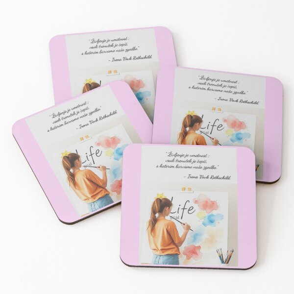 Item preview, '' ŽIVLJENJE JE UMETNOST ''. designed and sold by Irena Vovk Rothschild's ONLINE SHOP.
