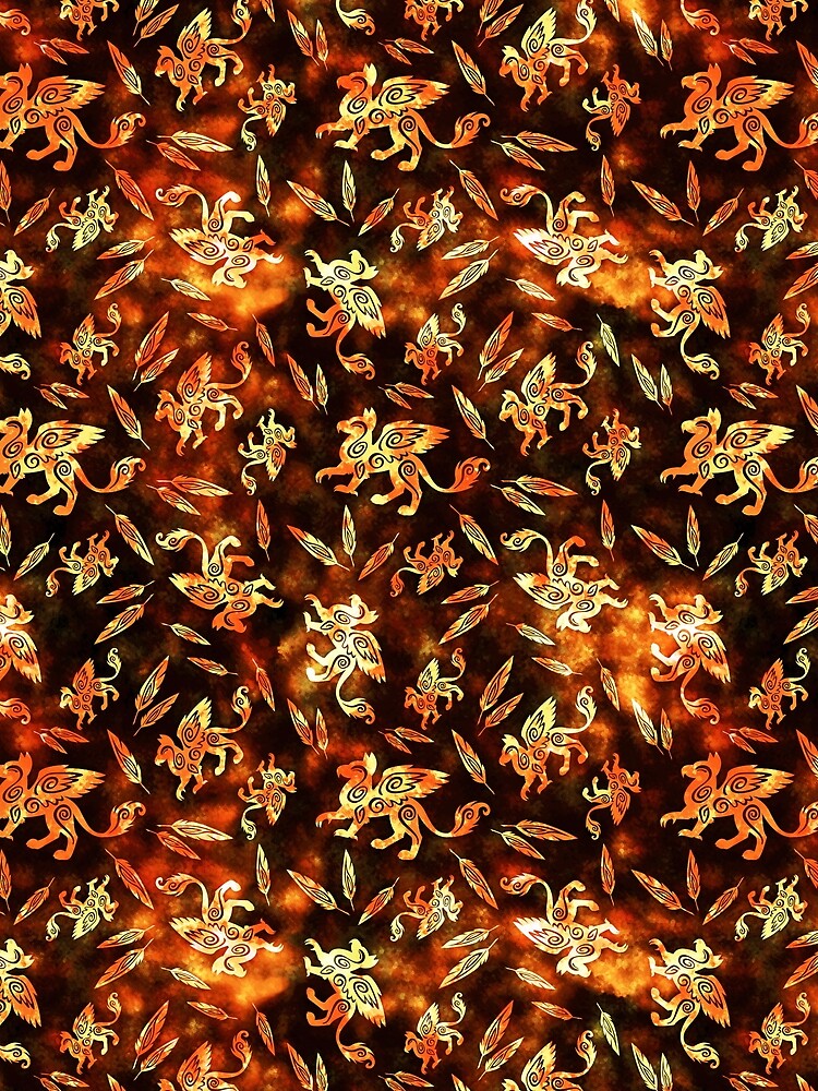 Gryphon Batik - Earth Tones by CGafford