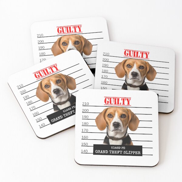 Item preview, Funny Dog Beagle Mug Shot designed and sold by RockFireMerch.