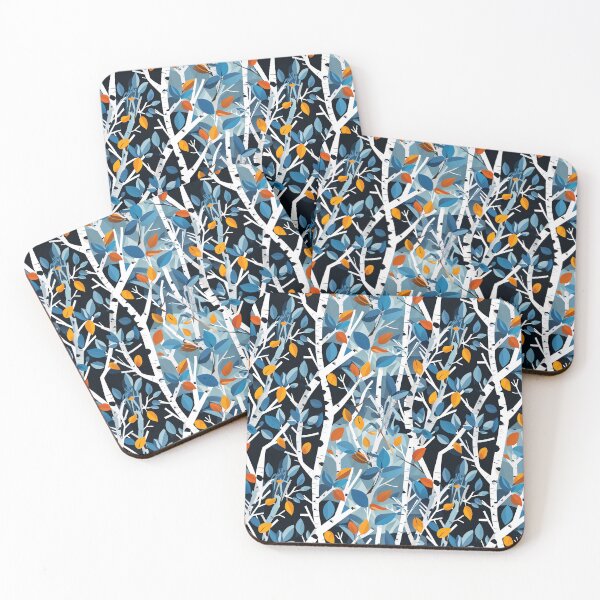 Item preview, Vibrant Birch Leaves Pattern designed and sold by Canvas-Whispers.