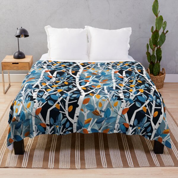 Item preview, Vibrant Birch Leaves Pattern designed and sold by Canvas-Whispers.