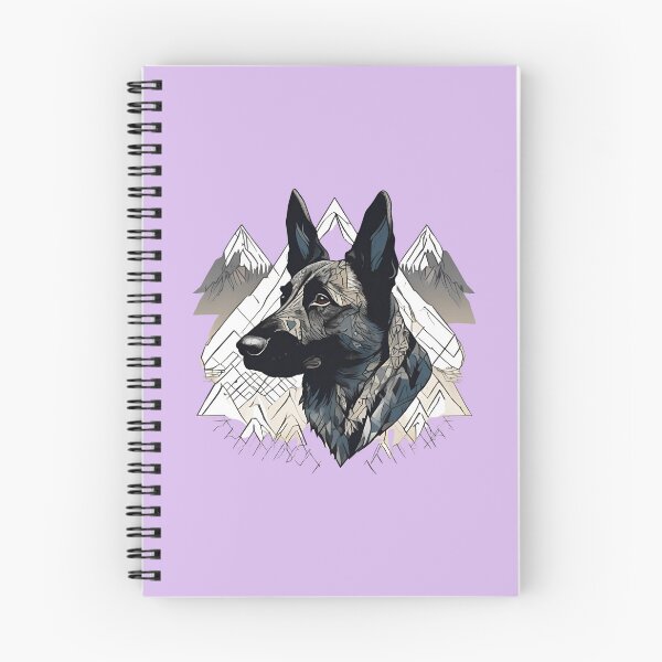 Item preview, Mountain Silhouette of a Dutch Shepherd designed and sold by GoodyPaws.