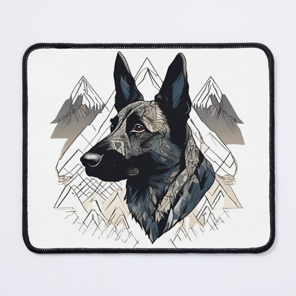 Item preview, Mountain Silhouette of a Dutch Shepherd designed and sold by GoodyPaws.