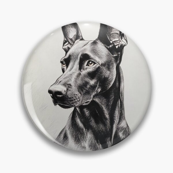 Item preview, Realistic Doberman drawing designed and sold by Pencil-Art.