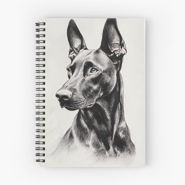 Item preview, Realistic Doberman drawing designed and sold by Pencil-Art.