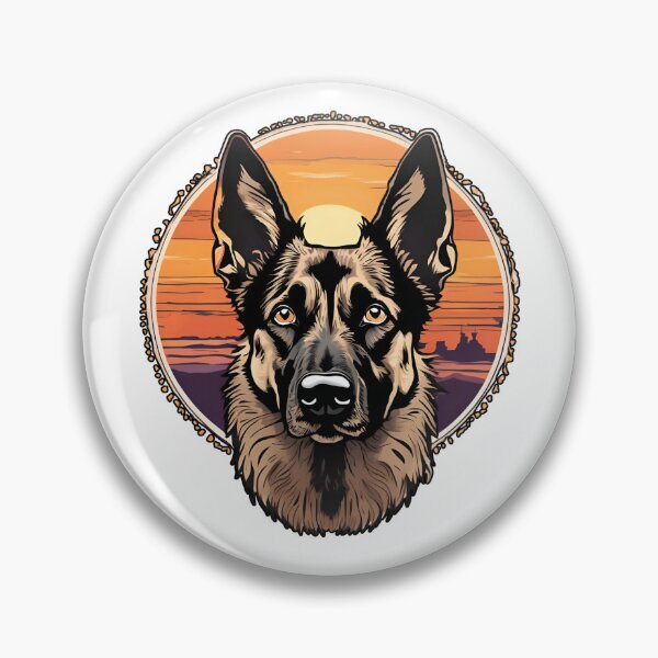 Item preview, Sunset Silhouette of a Dutch Shepherd designed and sold by GoodyPaws.