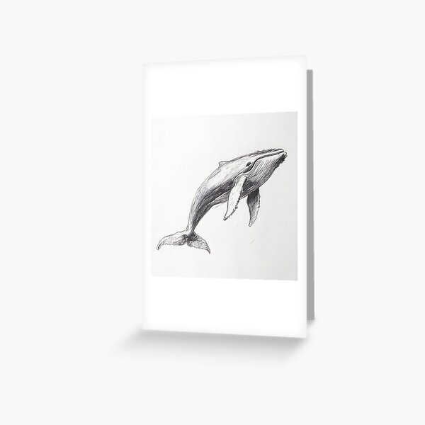Item preview, Realistic Whale pencil drawing designed and sold by Pencil-Art.