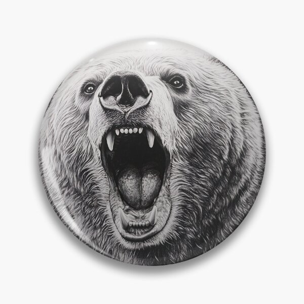 Item preview, Realistic Grizzly bear pencil drawing designed and sold by Pencil-Art.