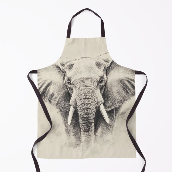 Item preview, Realistic Elephants pencil drawing designed and sold by Pencil-Art.