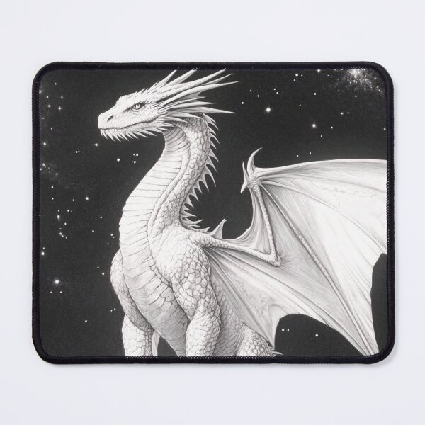 Item preview, Realistic White Dragon drawing designed and sold by Pencil-Art.