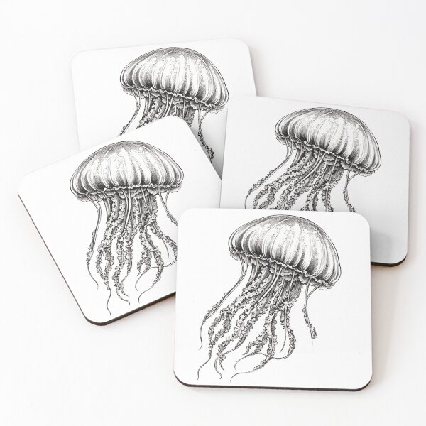 Item preview, Realistic jellyfish drawing designed and sold by Pencil-Art.