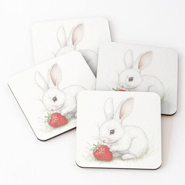 Item preview, Black and white Rabbit pencil drawing designed and sold by Pencil-Art.