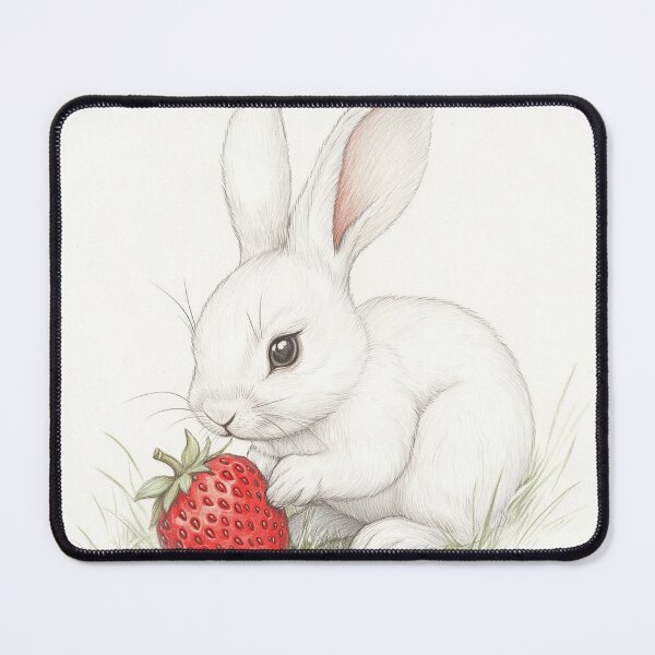 Item preview, Black and white Rabbit pencil drawing designed and sold by Pencil-Art.