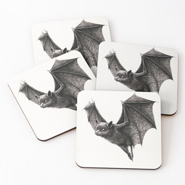 Item preview, Realistic pencil drawing of a Bat designed and sold by Pencil-Art.