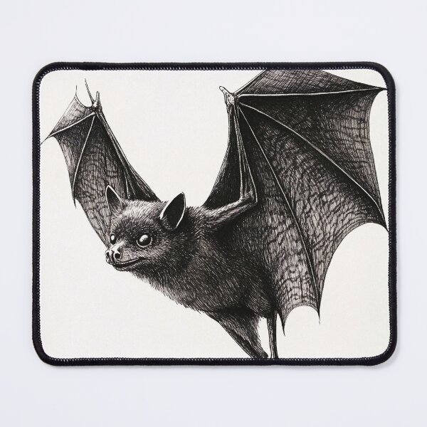 Item preview, Realistic pencil drawing of a Bat designed and sold by Pencil-Art.