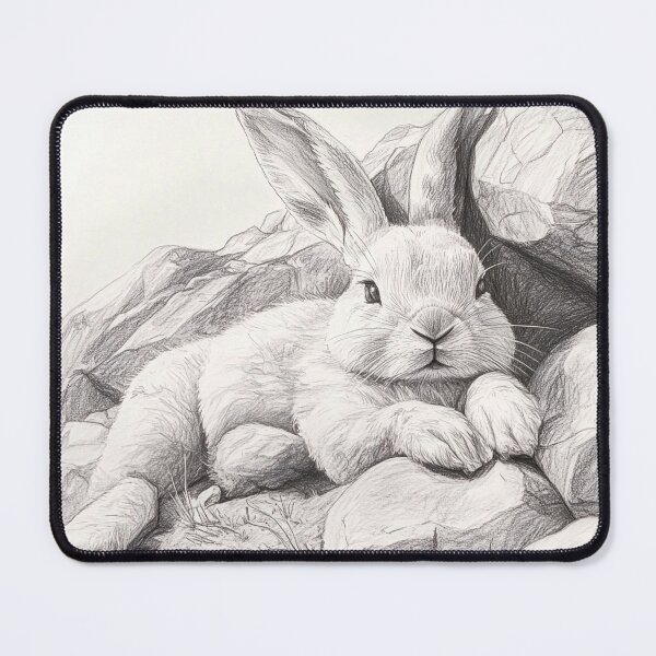 Item preview, Realistic Rabbit pencil drawing designed and sold by Pencil-Art.