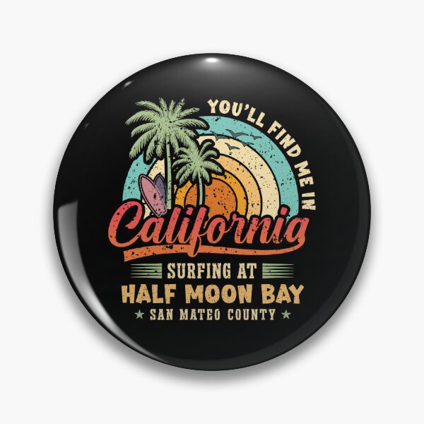 Item preview, Surfing Half Moon Bay Surf Mavericks West Coast California designed and sold by eclecTEEq.