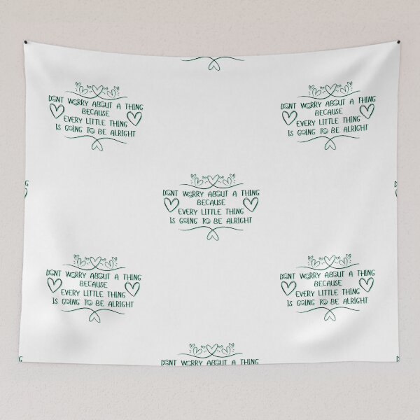 Item preview, Don't Worry About A Thing! Bob Marley Inspired Lyric Design! designed and sold by BrHrocknroll.