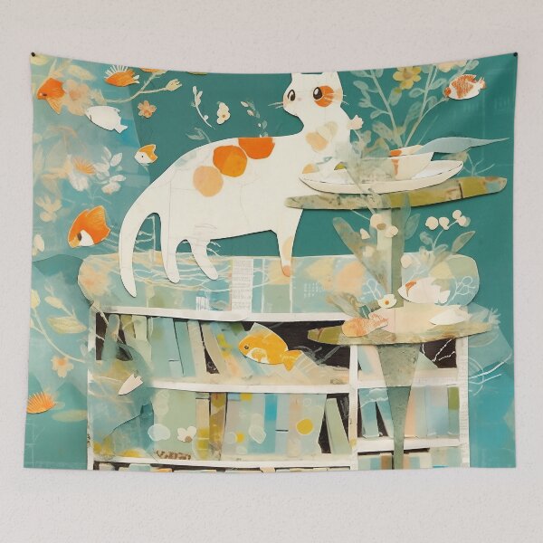 Item preview, Eyes in the Water: The Fateful Encounter of a Cat and Fish designed and sold by studio902.