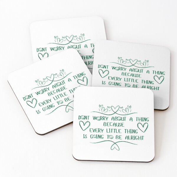 Item preview, Don't Worry About A Thing! Bob Marley Inspired Lyric Design! designed and sold by BrHrocknroll.