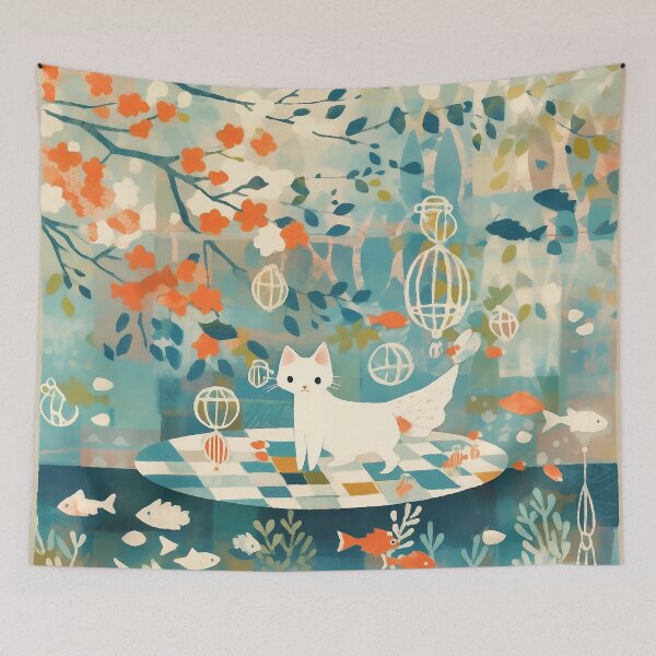 Item preview, Eyes in the Water: The Fateful Encounter of a Cat and Fish designed and sold by studio902.