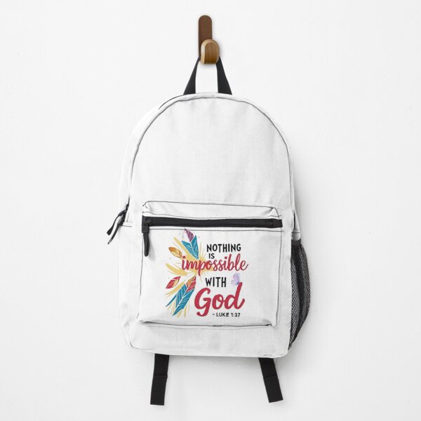 Item preview, Nothing is impossible with God, Luke 1:37 designed and sold by Faithloveshop.