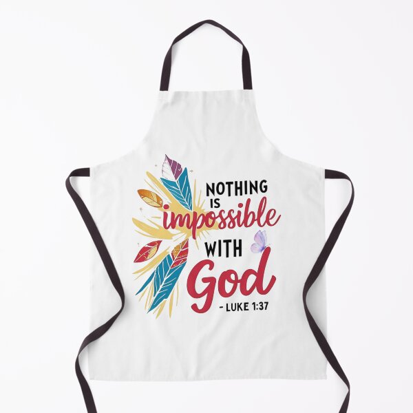 Item preview, Nothing is impossible with God, Luke 1:37 designed and sold by Faithloveshop.
