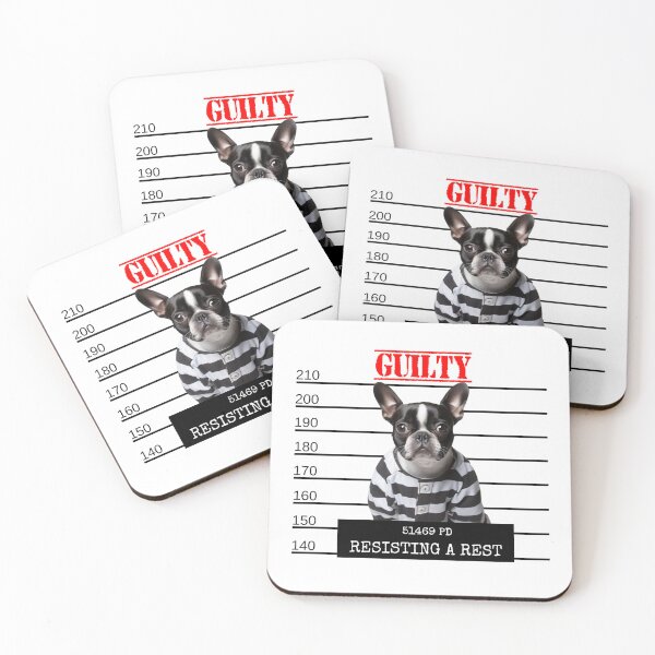 Item preview, Funny Boston Dog Mugshot designed and sold by RockFireMerch.