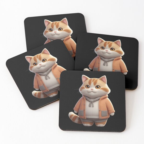 Item preview, Cute Chubby Cat in a Cozy Outfit – Stylish & Adorable Look designed and sold by Life is cat.
