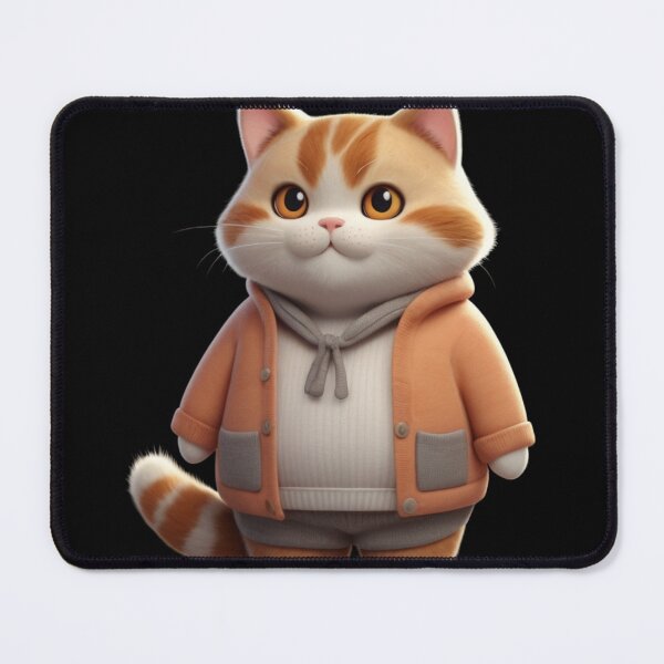 Item preview, Cute Chubby Cat in a Cozy Outfit – Stylish & Adorable Look designed and sold by Life is cat.