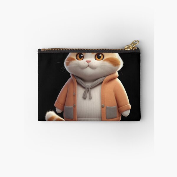 Item preview, Cute Chubby Cat in a Cozy Outfit – Stylish & Adorable Look designed and sold by Life is cat.