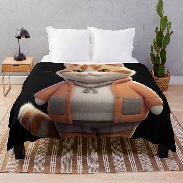 Item preview, Cute Chubby Cat in a Cozy Outfit – Stylish & Adorable Look designed and sold by Life is cat.