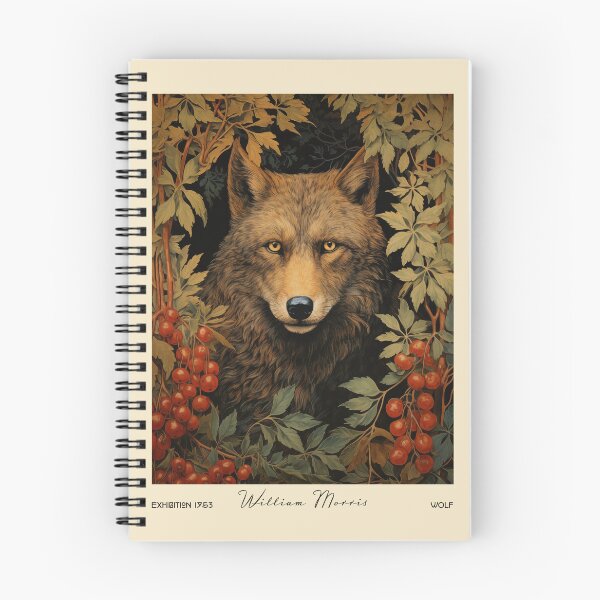 Item preview, Majestic Wolf in Vintage Botanical Garden designed and sold by MidCenturyStore.