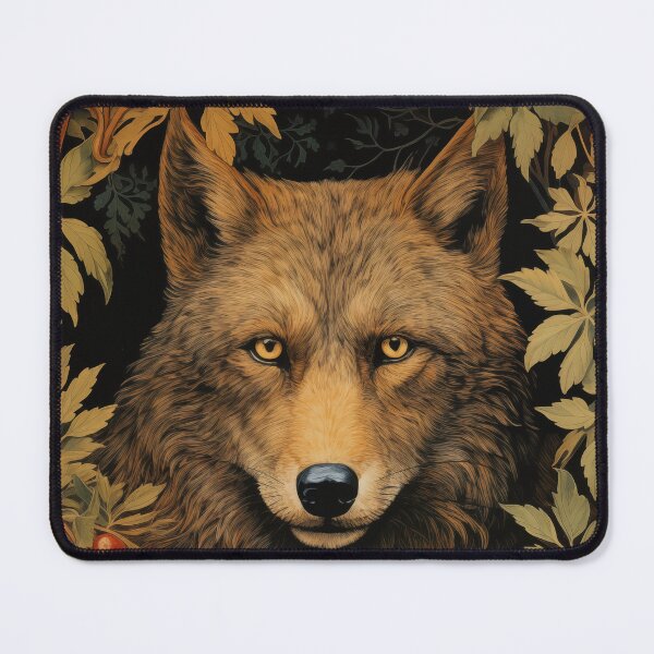 Item preview, Majestic Wolf in Vintage Botanical Garden designed and sold by MidCenturyStore.