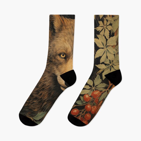 Item preview, Majestic Wolf in Vintage Botanical Garden designed and sold by MidCenturyStore.