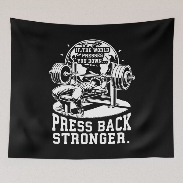 Item preview, Press Harder - Bench Press Workout Motivational designed and sold by chantastical.